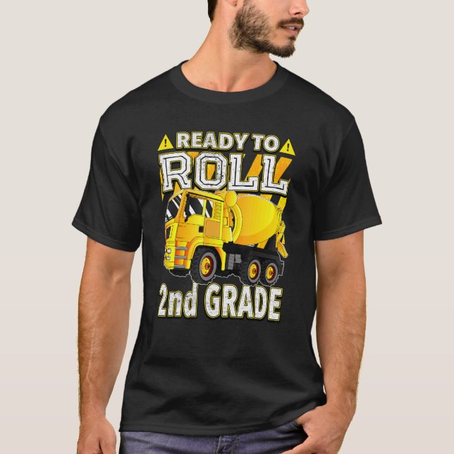 Redot Mixer Lastbil till Roll 2:a Klass T Shirt (Framsida)