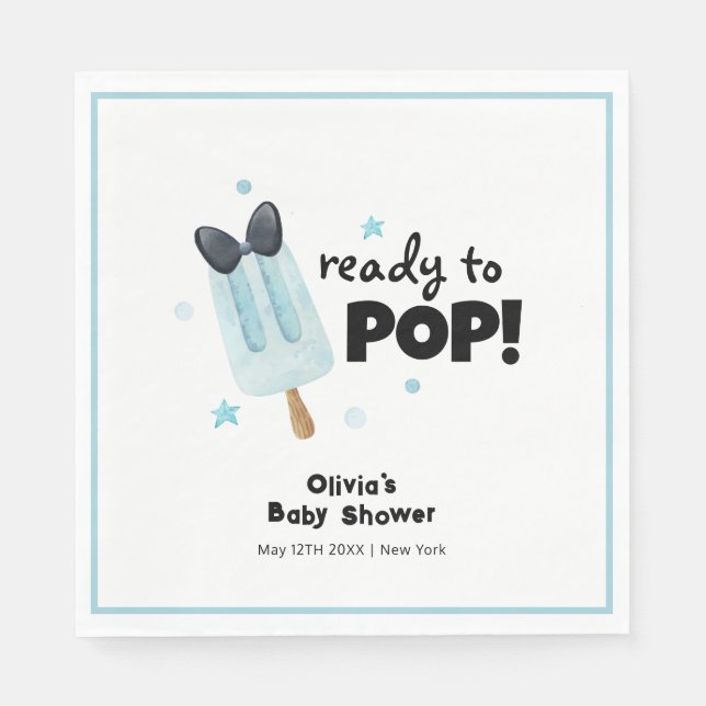 Redot Modern bockisklippning till babyskor Pappersservett (Framsidan)