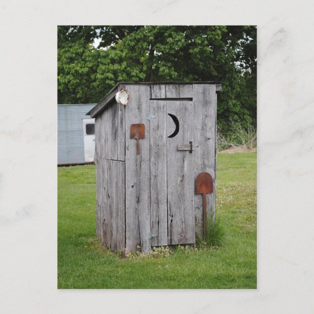 Redot Out House Stands Vykort (Framsida)