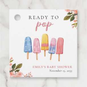 Redot Popup Baby Shower (popup-fönster) Gåvor Etiketter