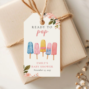 Redot Popup Baby Shower (popup-fönster) Presentetikett