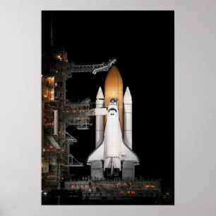 Redot Rymdskyttle Atlantis sits Poster