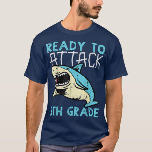 Redot Shark för att attackera femte Klass-fonen fe T Shirt