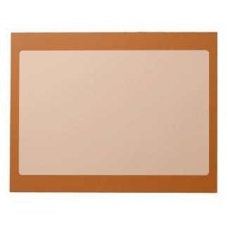 Redot Sienna Brown färg accent för att anpassa Anteckningsblock
