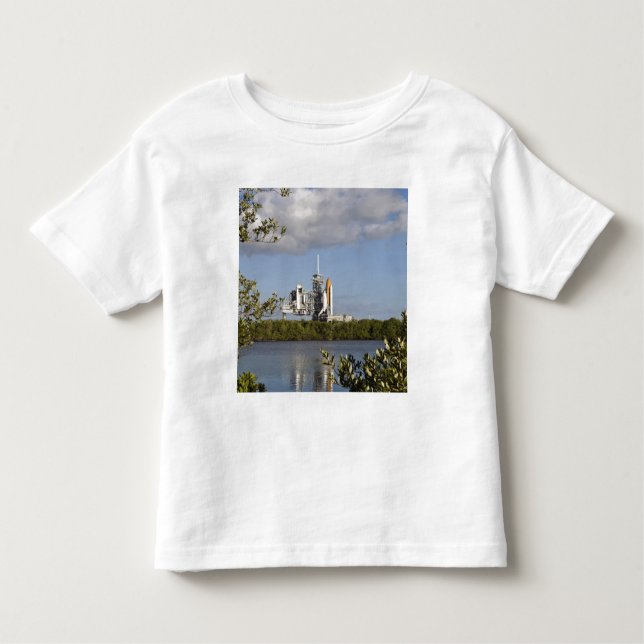 Redot Space Shuttle Atlantis Platts T-shirt (Framsida)