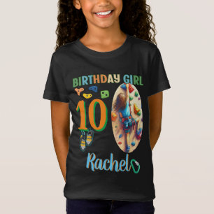 Redot Sten Klimatande Birthday Girl Äventyr T Shirt