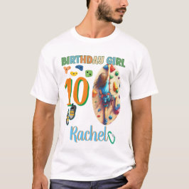 Redot Sten Klimatande Birthday Girl Äventyr T Shirt