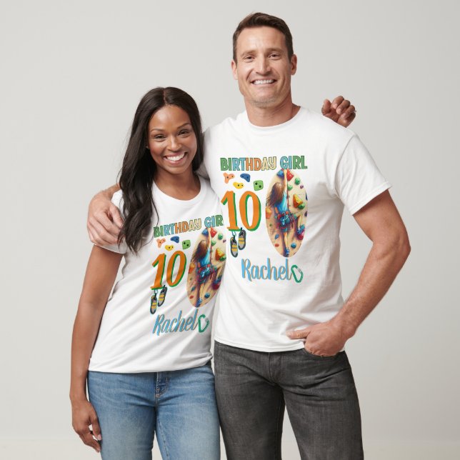 Redot Sten Klimatande Birthday Girl Äventyr T Shirt (Unisex)