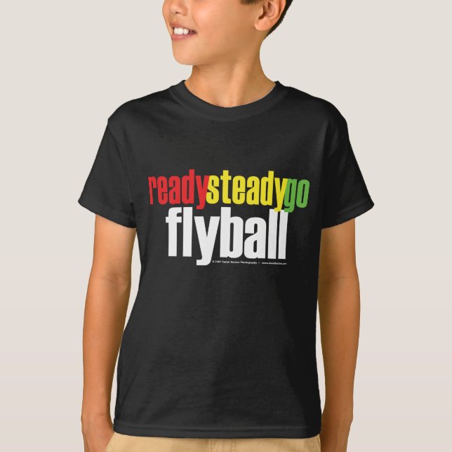 Redot stöder går Flyball T Shirt (Framsida)