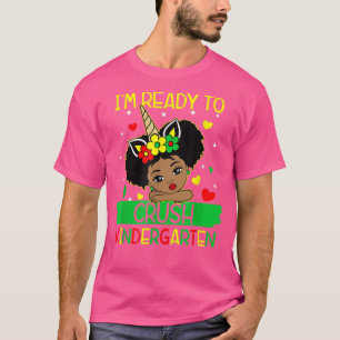 Redot till att krossa Kindergarten Black Girls til T Shirt