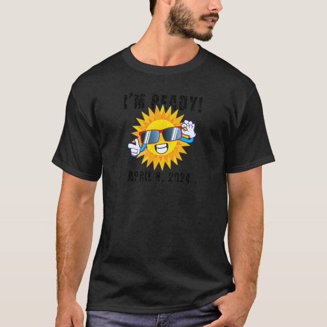 Redot Total Solar Eclipse April 8 2024 T Shirt (Framsida)