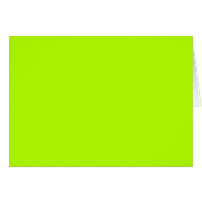 Redot Vibrant Electric Lime Green för anpassning Hälsningskort (Framsidan Horizontal)