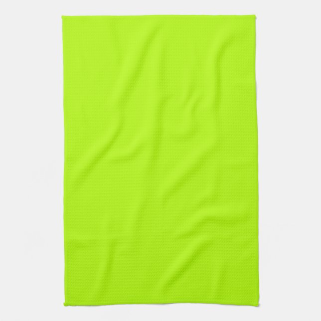 Redot Vibrant Electric Lime Green för anpassning Kökshandduk (Vertikal)