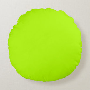 Redot Vibrant Electric Lime Green för anpassning Rund Kudde