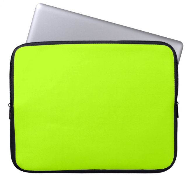 Redot Vibrant Lime Green Färg för anpassning Laptop Fodral (Framsidan)