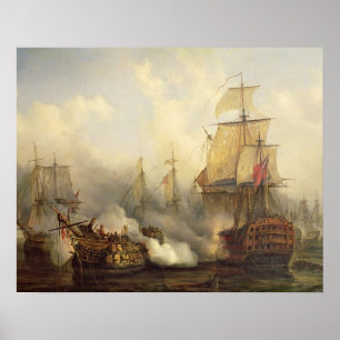 Redoutable in Trafalgar, 21 oktober 1805 Poster