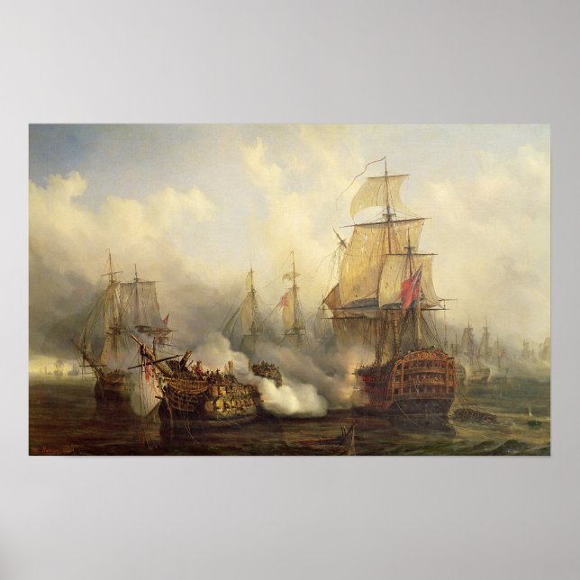 Redoutable in Trafalgar, 21 oktober 1805 Poster (Framsidan)