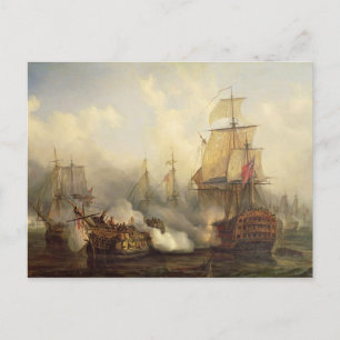 Redoutable in Trafalgar, 21 oktober 1805 Vykort