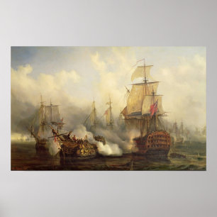 Redoutablen på Trafalgar, 21st Oktober 1805 Poster