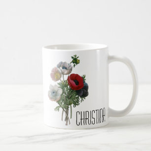 Redoute: Anemon 1833 Kaffemugg