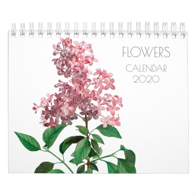 REDOUTÉ FLOWER ILLUSTRATION CALENDER KALENDER (Omslag)