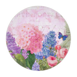 Redoute Flowers Decorative Glass Clearboard Board