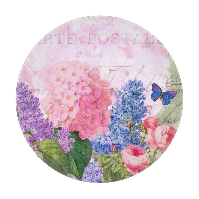 Redoute Flowers Decorative Glass Clearboard Board (Framsidan)