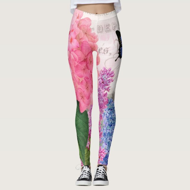 Redoute Flowers Yoga Leggings (Framsida)
