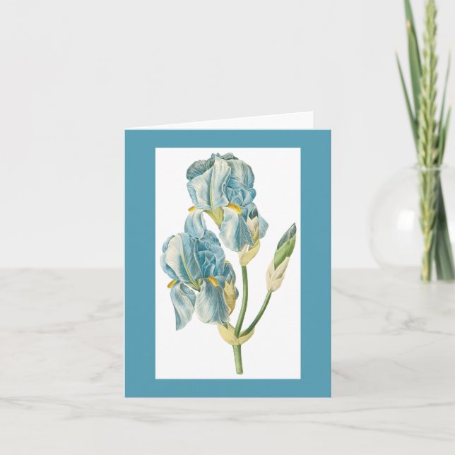 Redoute Iris Notecard Kort (Framsida)