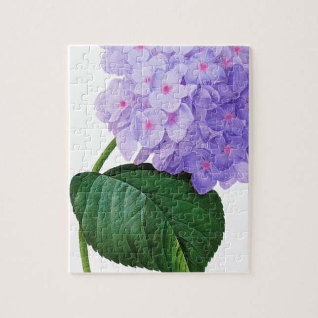 Redoute Lila Hydrangea Pussel (Vertikal)