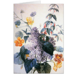 Redoute Lilac Bouquet-kort Hälsningskort