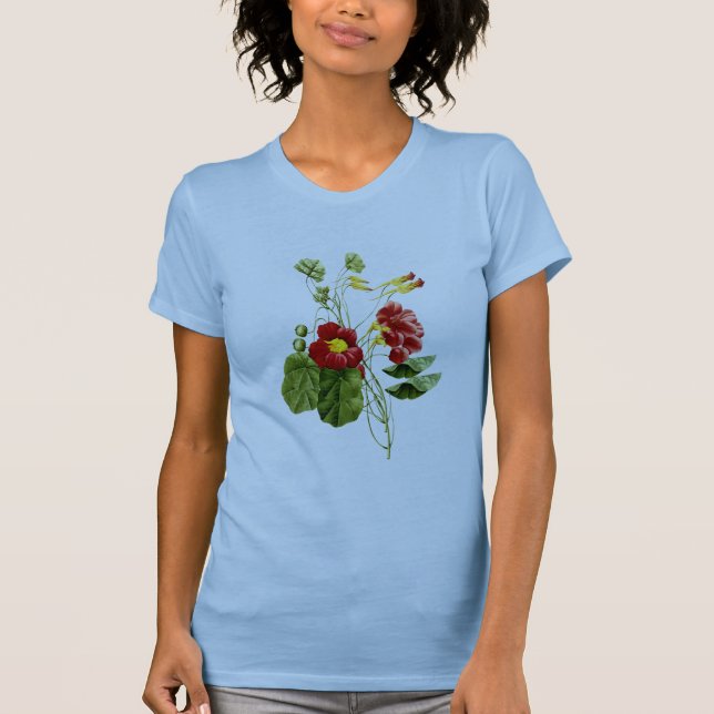Redoute Nasturtiums T-shirt (Framsida)