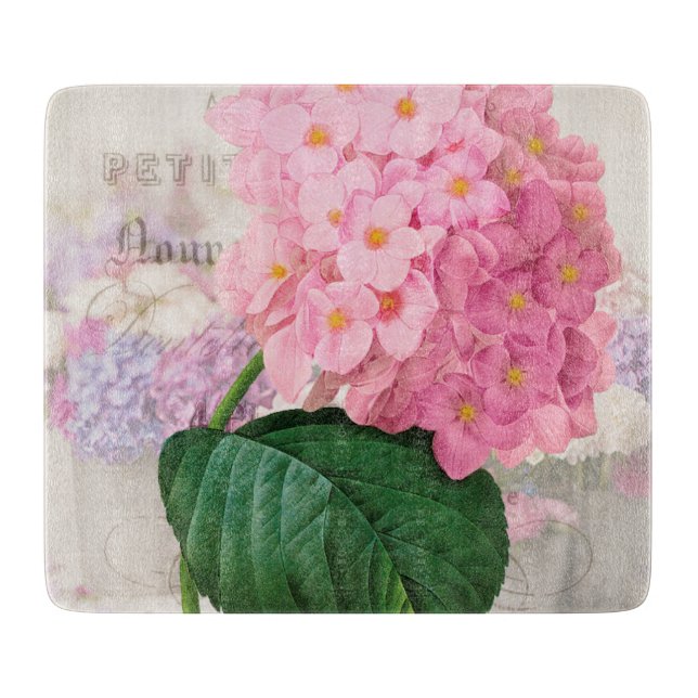 Redoute Rosa Hydrangea Rectangle Citchboard (Framsidan)