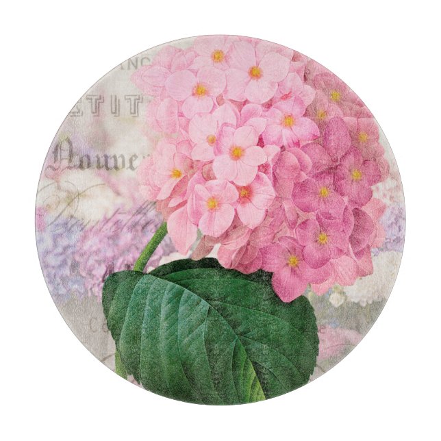 Redoute Rosa Hydrangea Round Caking Board (Framsidan)