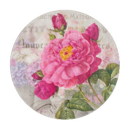 Redoute Rosa ros Round Clearing Board