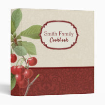 Redoutés botaniska vattenfärg Cherry Binder