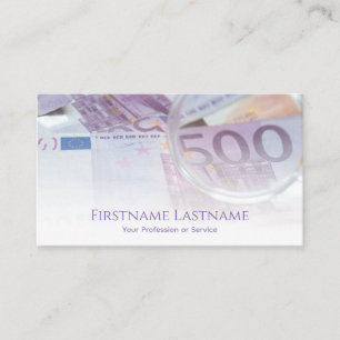 Redovisande affärskort för finansexperter visitkort