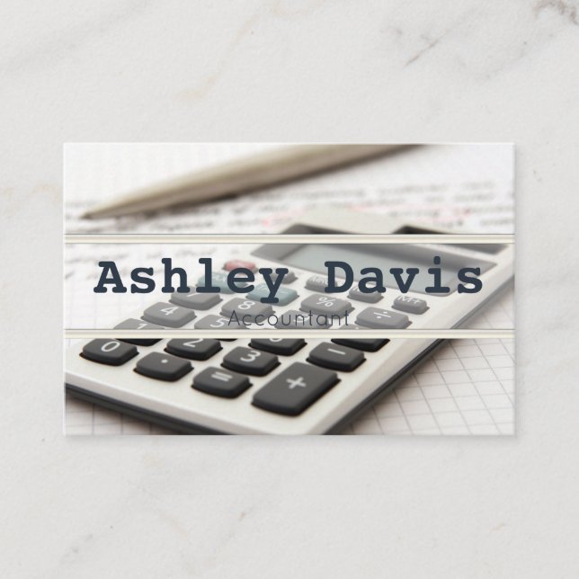 Redovisande affärskort visitkort (Framsida)