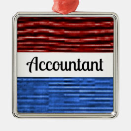 Redovisande patriotisk julprydnad julgransprydnad metall