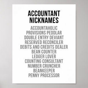 Redovisande smeknamn poster
