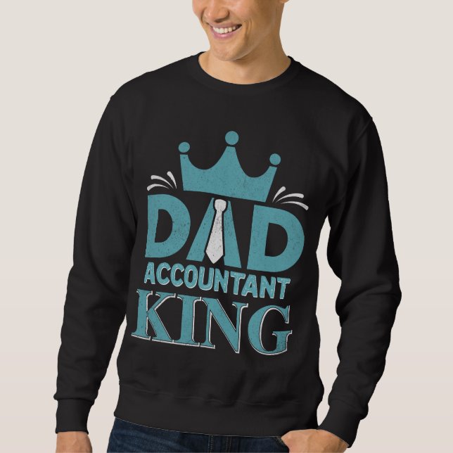 Redovisare för Legend Funny Accounting make Pappa  Lång Ärmad Tröja (Framsida)