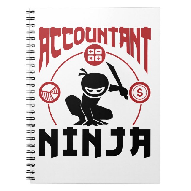 Redovisare för Ninja Accounting CPA Anteckningsbok (Framsidan)