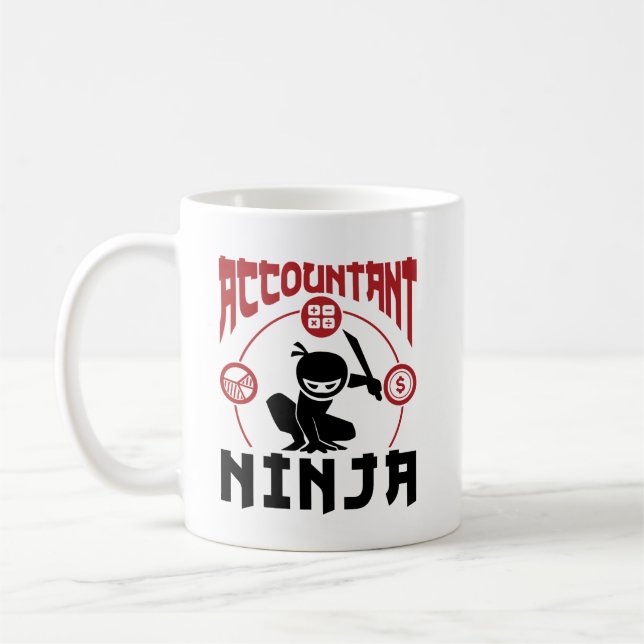Redovisare för Ninja Accounting CPA Kaffemugg (Vänster)