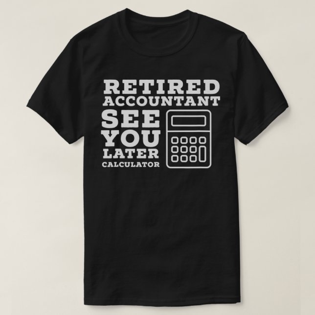Redovisare för Pension Gift Funny Retrött CPA T Shirt (Design framsida)