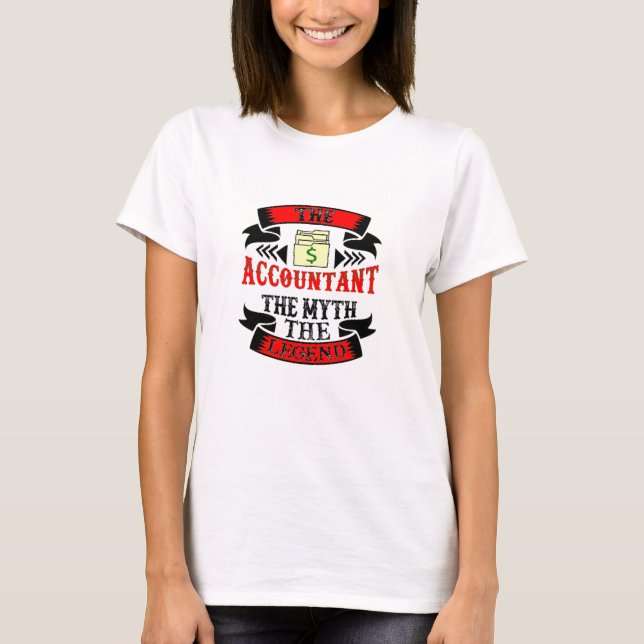 Redovisaren för myten i förklaringen t shirt (Framsida)