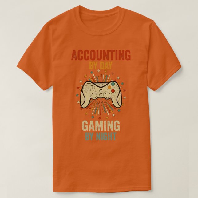 Redovisning per dag i spel per natt t shirt (Design framsida)