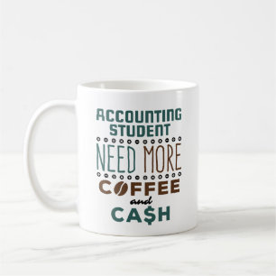 Redovisning Student Behöver Mer Kaffe och Kontante Kaffemugg