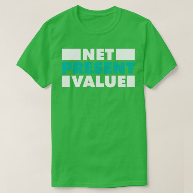 Redovisningsbokföring CPA-terminologi (nettonuvärd T Shirt (Design framsida)
