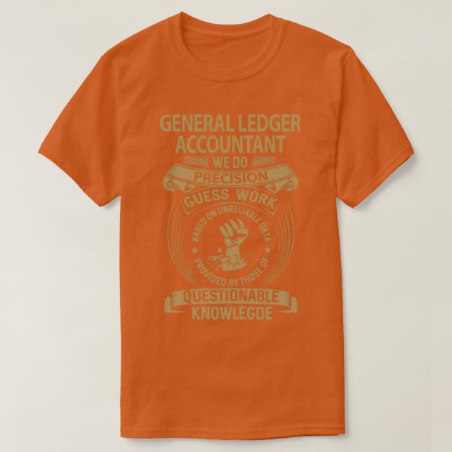 Redovisningskonton för vårt precisionsjobb ger t shirt (Design framsida)