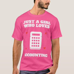 Redovisningskontratör för kvinnlig flickgåva t shirt
